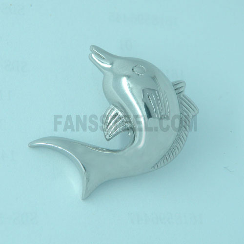 FSP04W07 pendant jumping Dolphin Pendant - Click Image to Close